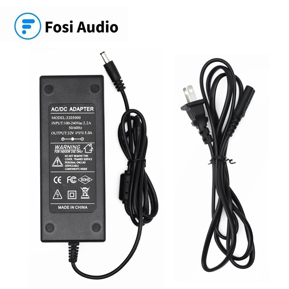 Fosi Audio-adaptador de corriente para amplificador de potencia de Audio Digital, fuente de alimentación de 32V 5A DC, cargador de cine en casa,