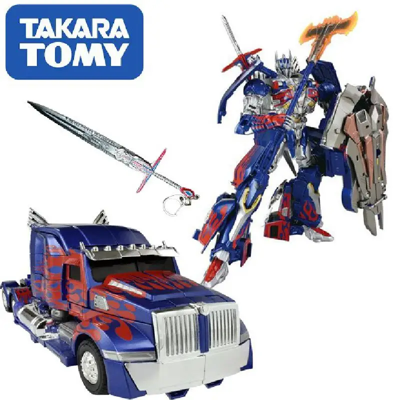 

Takara Tomy Commemorate Transformers Movie 5 Tlk-15 L Optimus Prime Genuine Actionable Deformation Toy Collection Hobby Toy Gift