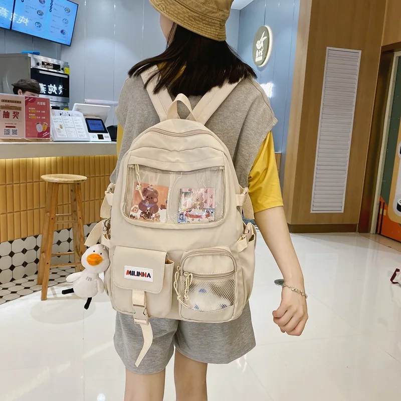 

Kawaii Japanese Women Backpack Travel Couple Bag Waterproof Rucksack Girls School Bag Cute Student Bookbag