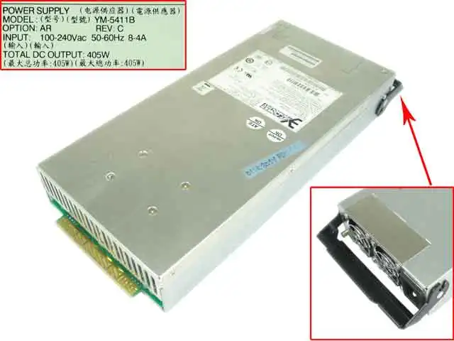 

Power YM-5411B Server Power Supply 405W PSU Intrend ES A24F-G2430