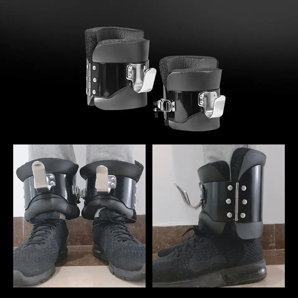 Hanging Pull Up Boots 1 Pair Black Anti Gravity Inversion HangUp