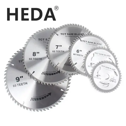 HEDA-텅스텐 카바이드 팁 30/40/60T, 110/125/150/180/200mm, 원형 톱날, 디스크, 목공 절단, 목재 공구 