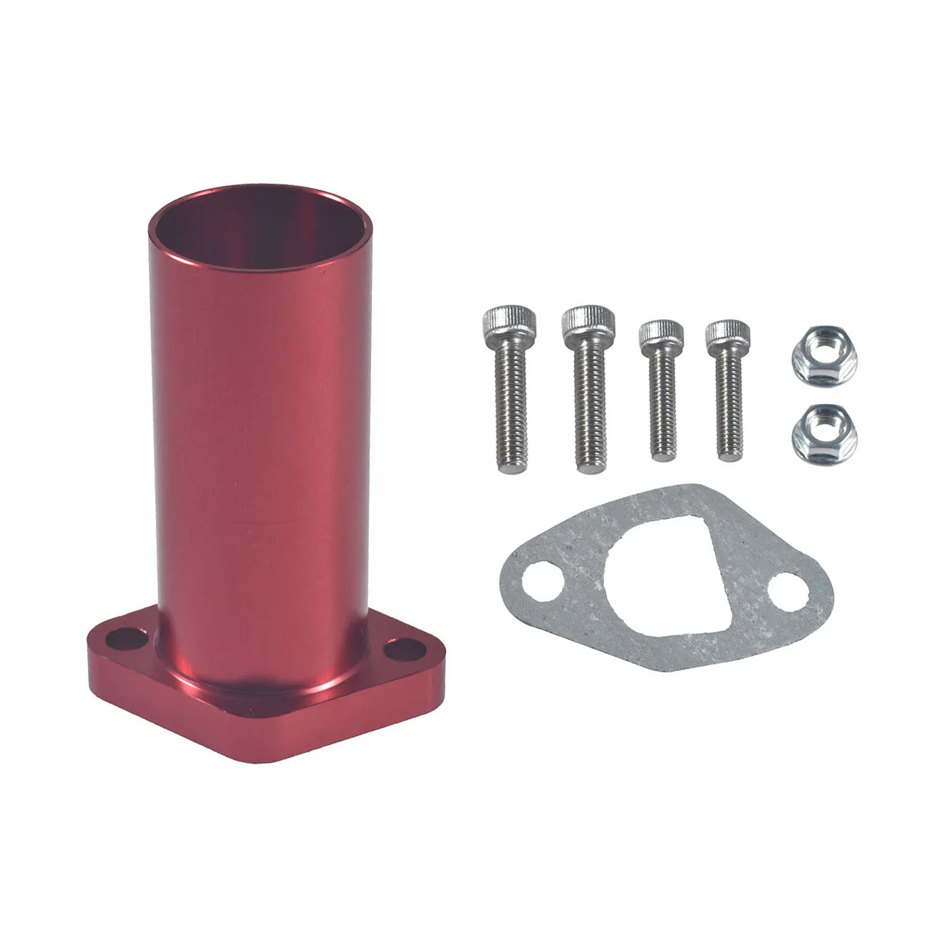 VM24 Red Intake Pipe For Mikuni Carburetor 212cc GX200 pwk24 DIYMini Bike Go Karts Kart Custom Intake Pipe Fittings