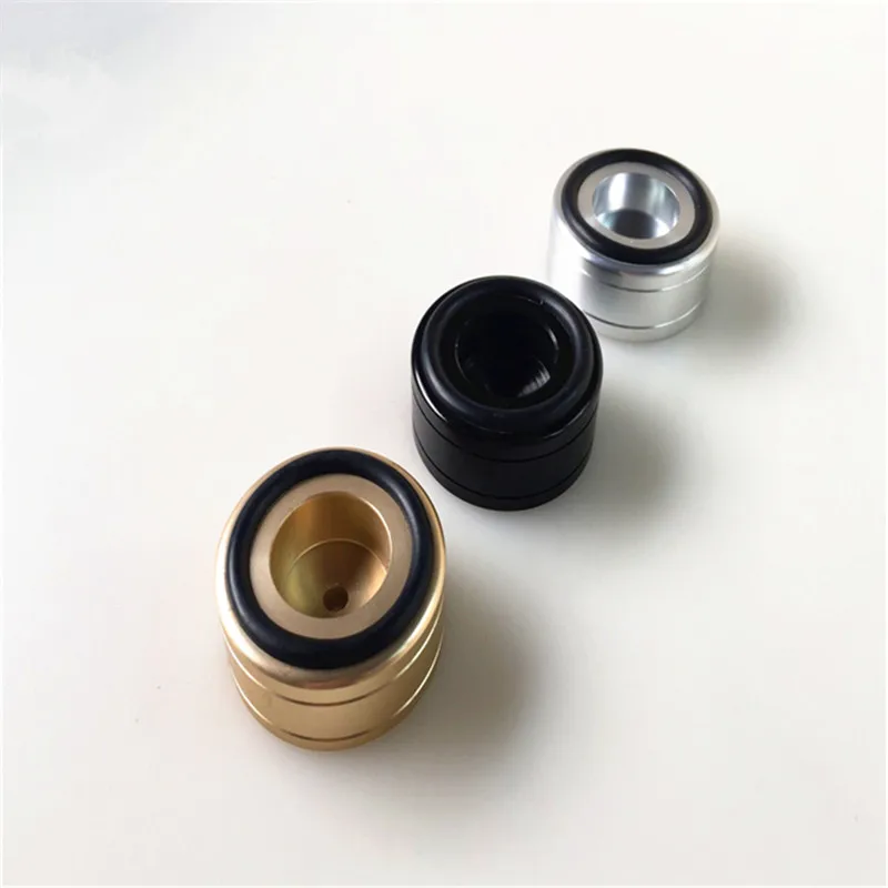 4 PCS set silver / black / gold Diameter 34mm high 13mm All-aluminum audio amplifier speaker feet Rubber ring shock absorption