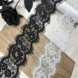 (6M)Fashion Trimming Lace Chantilly Blace Lace Trim French Lace Trim Lingerie DIY Eyelash Lace Trim