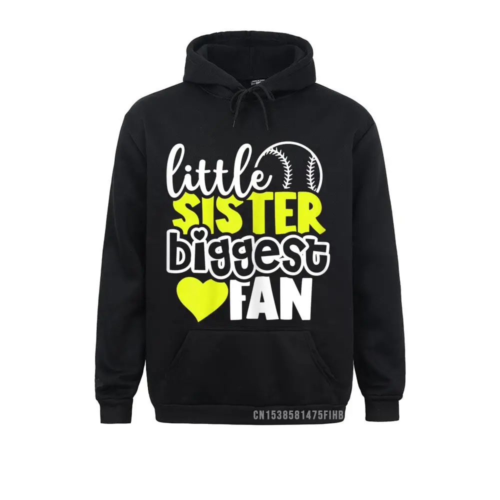 Softball Little Sister Biggest Fan Sweats Teen Girls Hoodie Sweatshirts Cheap Printing Mens Hoodies Comics Hoods Winter