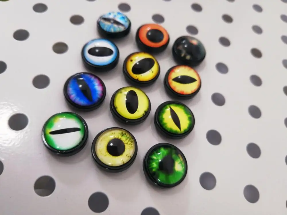 Neue arrvial 20 teile/los mix stil 14mm glas spielzeug augen mit zurück washer für puppe finden