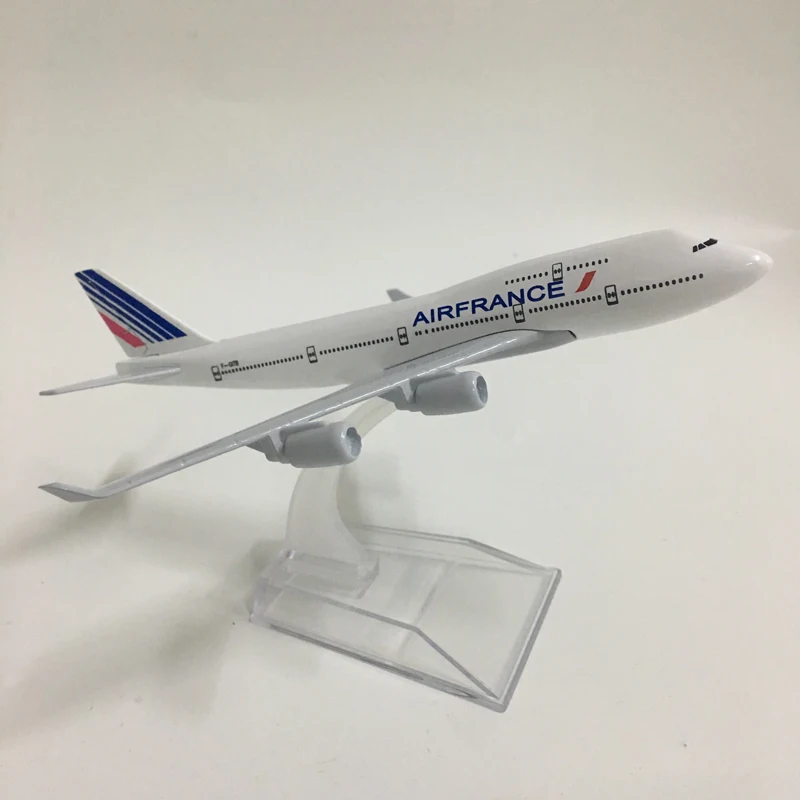 JASON TUTU-modelo de avión Boeing 747 de metal fundido a presión, 16cm, 1:400