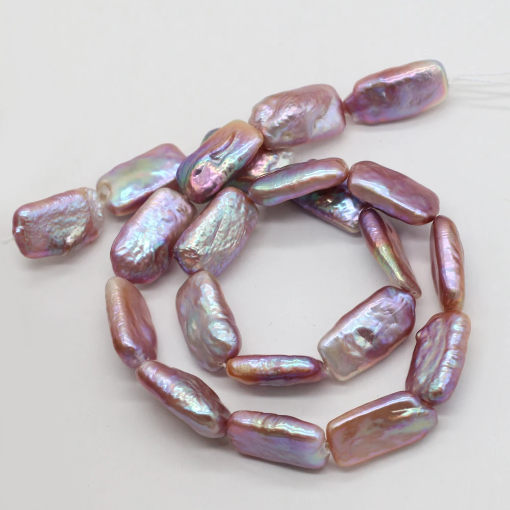 Genuine 100% Pearl Beads Natural Freshwater Baroque Loose Beads Perles for Jewelry Making DIY Crafts Bracelet Necklace Gift 13''