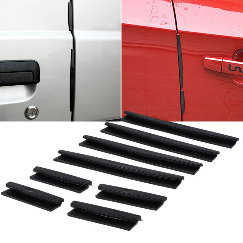 8PCS/Pack Auto SUV Scrape Guard Bumper Handle Protective Cover Sticker Universal Auto Decal Car Door Side Edge Protector Strips