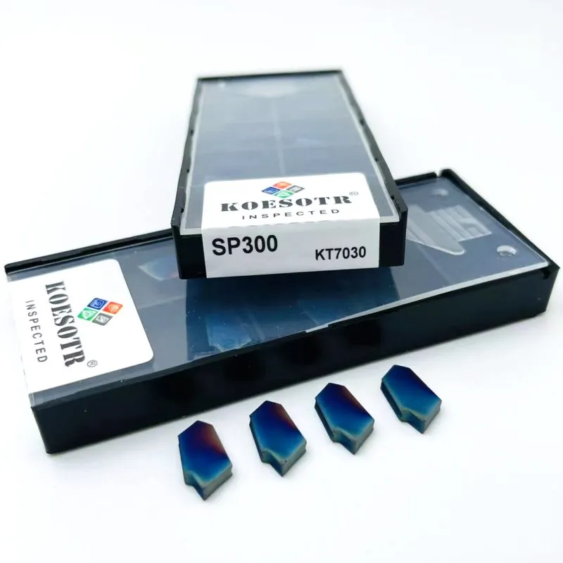 Grooving tool SP300 KT7030 colorful nano blue high hardness 3mm hard alloy tool hardened steel cutting tool SP 300 milling blade
