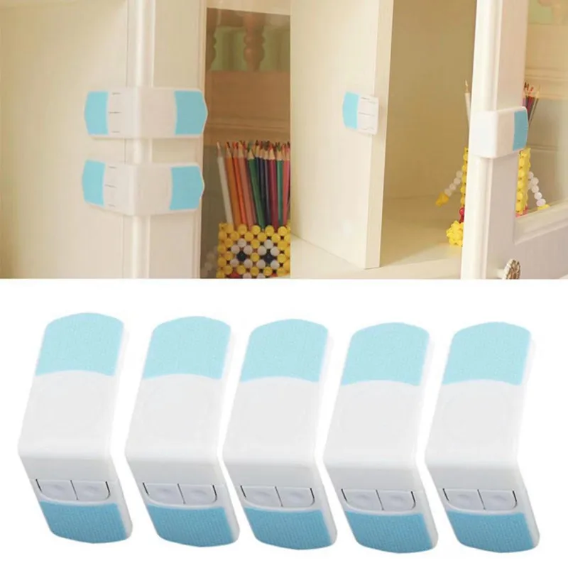 

5pcs/Lot Child Baby Supplies Safety Lock Drawer Cabinet Lock Infant Protection