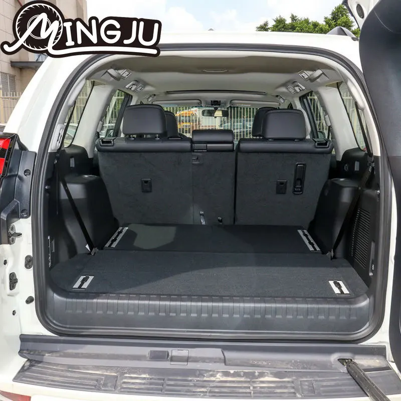 LHD Car trunk mat for Toyota Land Cruiser Prado 150 7 seats 2017-2018 2019 2020 2021 carstyling tray carpet cargo liner