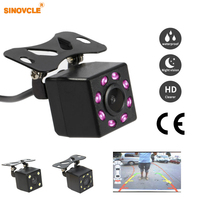 SINOVCLE Reverse Camera Rearview Car Infrared Night Vision 4/8/12 LED Waterproof Parking Assistance Back HD Image Sensor Camera