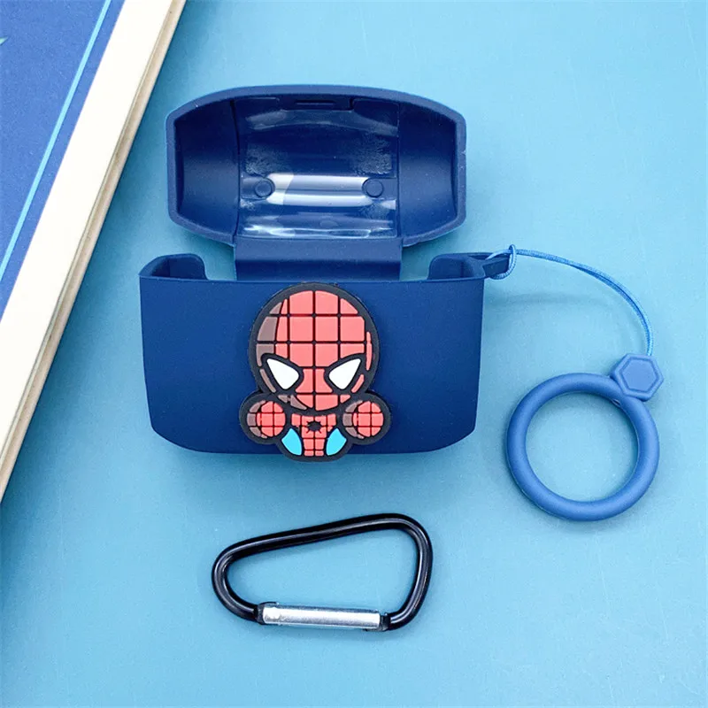 الكرتون مارفل حقيبة سماعة الاذن ل جبرا النخبة 65t سيليكون سماعة لاسلكية تعمل بالبلوتوث سماعة واقية غطاء ل جبرا مع هوك