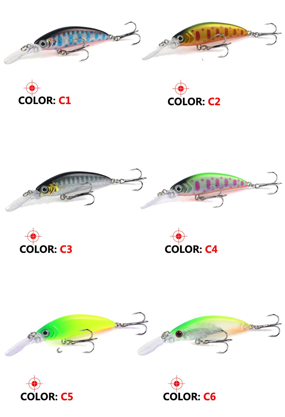 Señuelo Minnow Stream – Mini Crankbait hundimiento para trucha - imagen 5