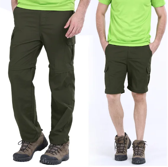 Calça cargo destacável masculina, calça militar masculina de secagem rápida e respirável com bolsos do exército, calça tática à prova d'água 7xg