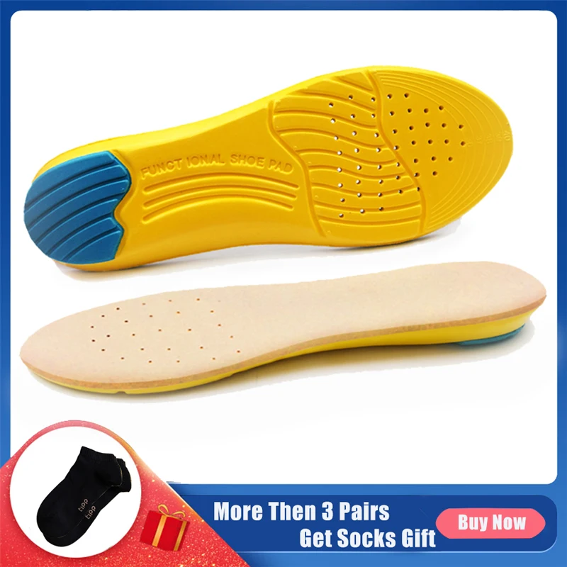 Sport Damping Insoles Support High Arch Insoles Stretch Breathable Feet Soles Pad Orthotic Shoes Running Cushion Unisex Insoles