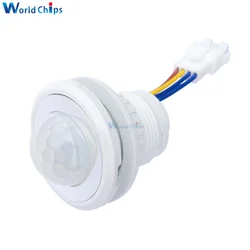 AC 85-265V LED PIR Infrared Motion Sensor Switch Light Time Delay Adjustable Human Detector For Corridor/Bathroom