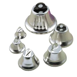 Multi size open horn bell pet bell pure silver wind chime DIY jewelry Christmas decoration accessories materials