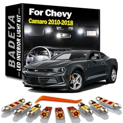 BADEYA 8Pcs LED Interior Map Dome Light Kit For Chevrolet Chevy Camaro 2010 2011 2012 2013-2018 Auto Led Lamp Canbus No Error