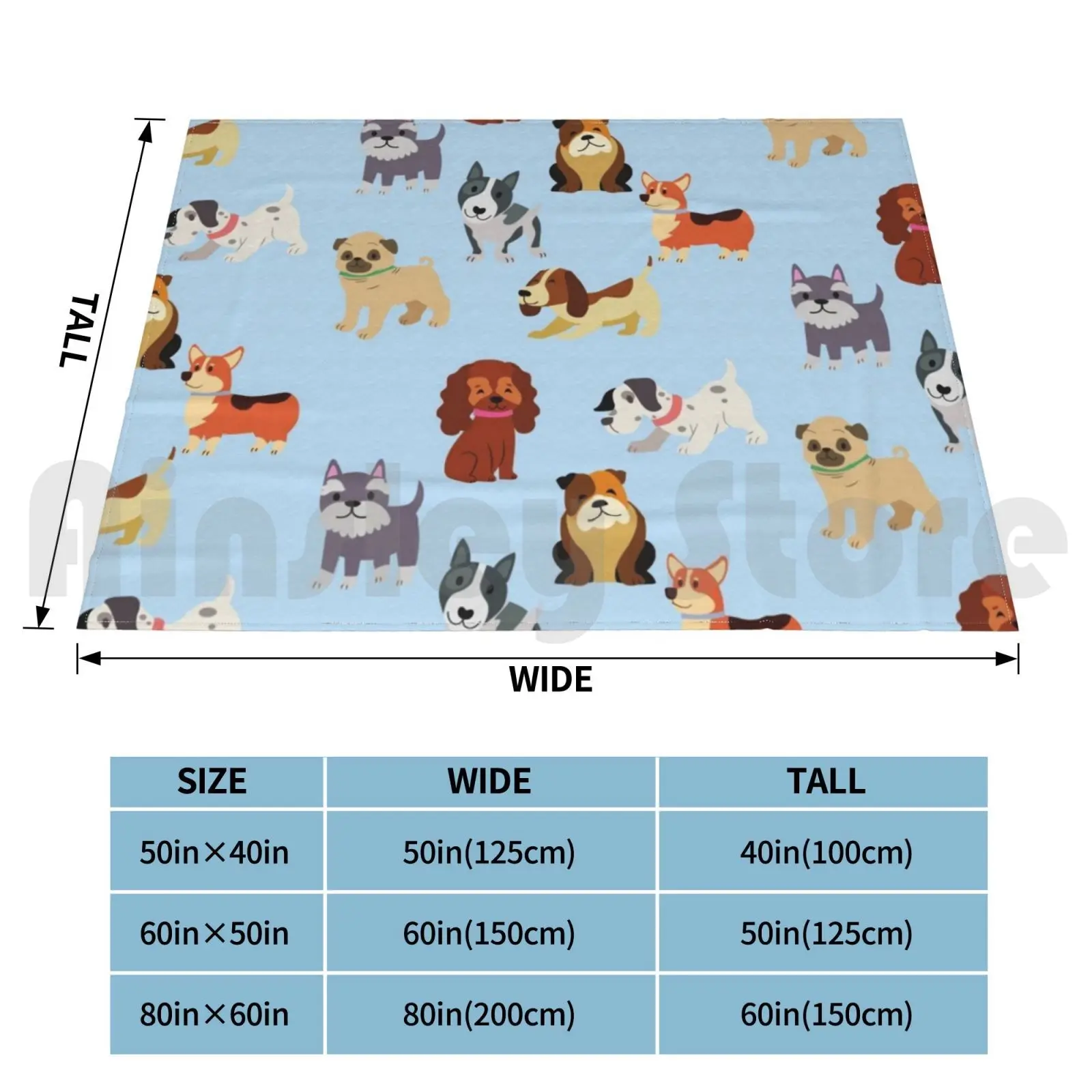 Cute Dogs Pattern Blanket Fashion Custom Dog Doggy Dogs Cute Cute Dogs Puppy Puppies Cute Puppies Dog Pattern