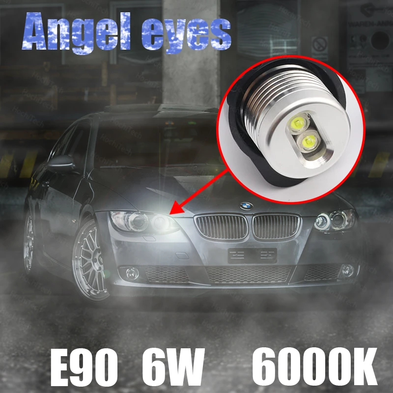 LED ชิป Ultra Bright 6000K LED MARKER สูง 18W สําหรับ BMW 3 Series E91 Pre-Facelift 05-08 LED Angel Eyes MARKER