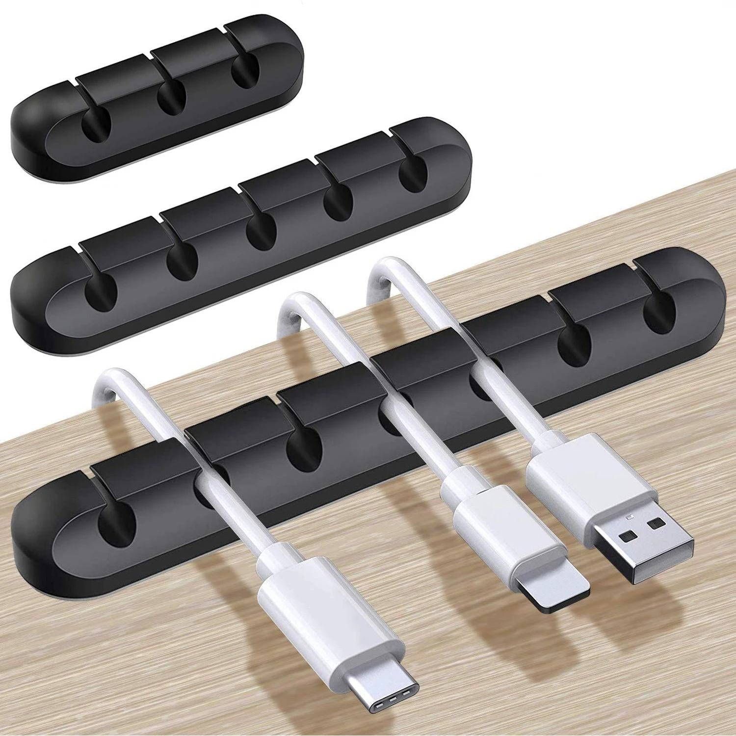 

Cable Organizer Silicone USB Cable Winder Management Clips Desktop Cable Holder For Mouse Keyboard Earphone Headphone Office Car