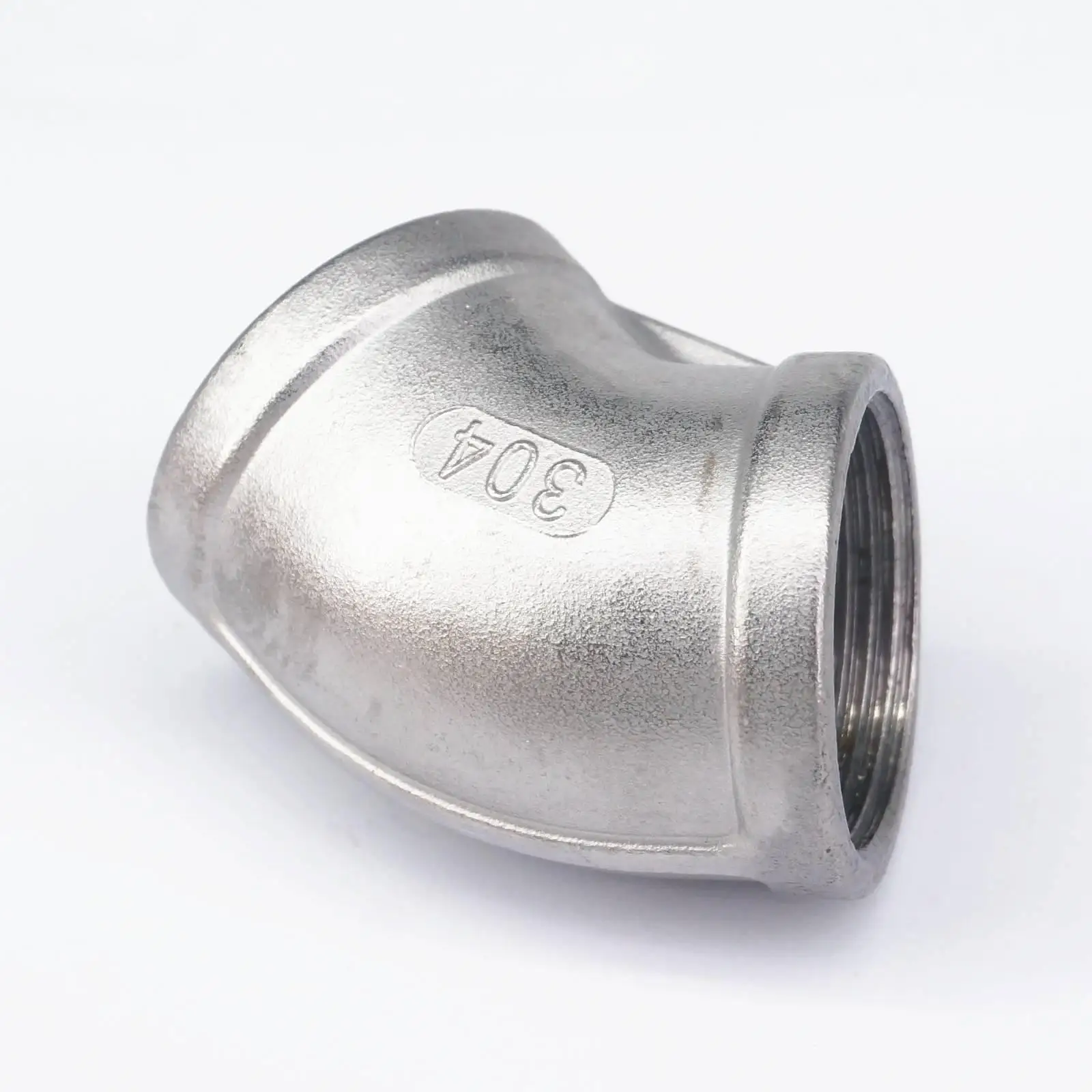 1-1/4 "BSP Innengewinde 304 Edelstahl 45 Grad Ellenbogen Rohr Fitting Anschluss wasser öl luft