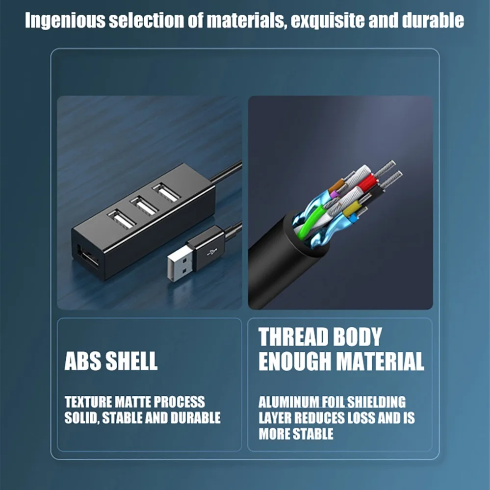 Hub Hub USB 2.0 Bộ Chia Tín Hiệu Tốc Độ Cao 4 Bộ Chia Cổng Cho PC Windows Laptop Xách Tay Thu Macbook Phụ Kiện Máy Tính