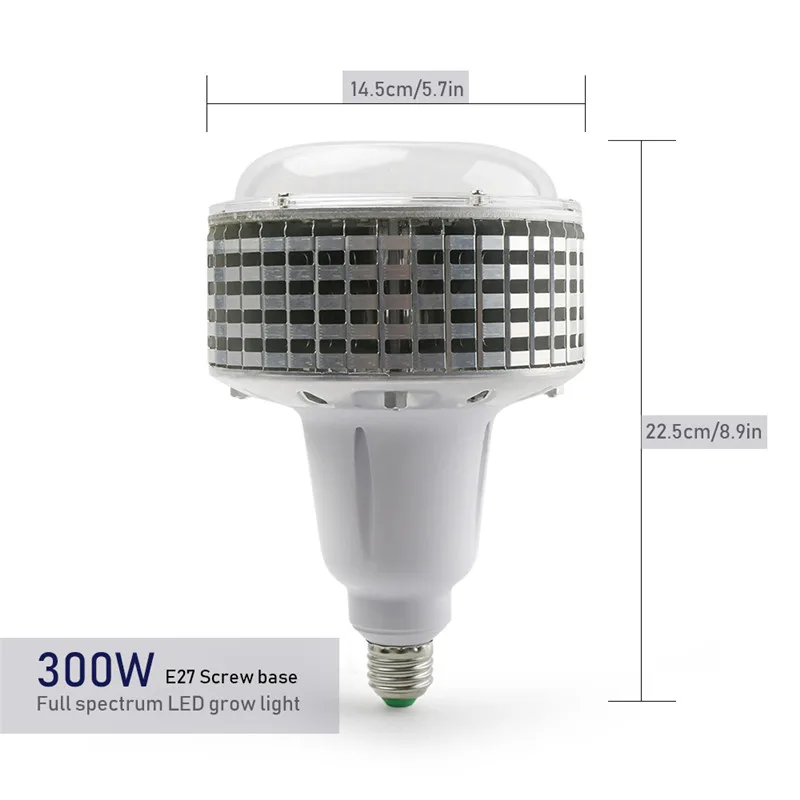 Nowy 300W LED rosną światła pełne spektrum Phytolamp E27 ciepły biały czerwony niebieski lampy dla kryty roślin Vegs namiot hydroponiczny szklarnia