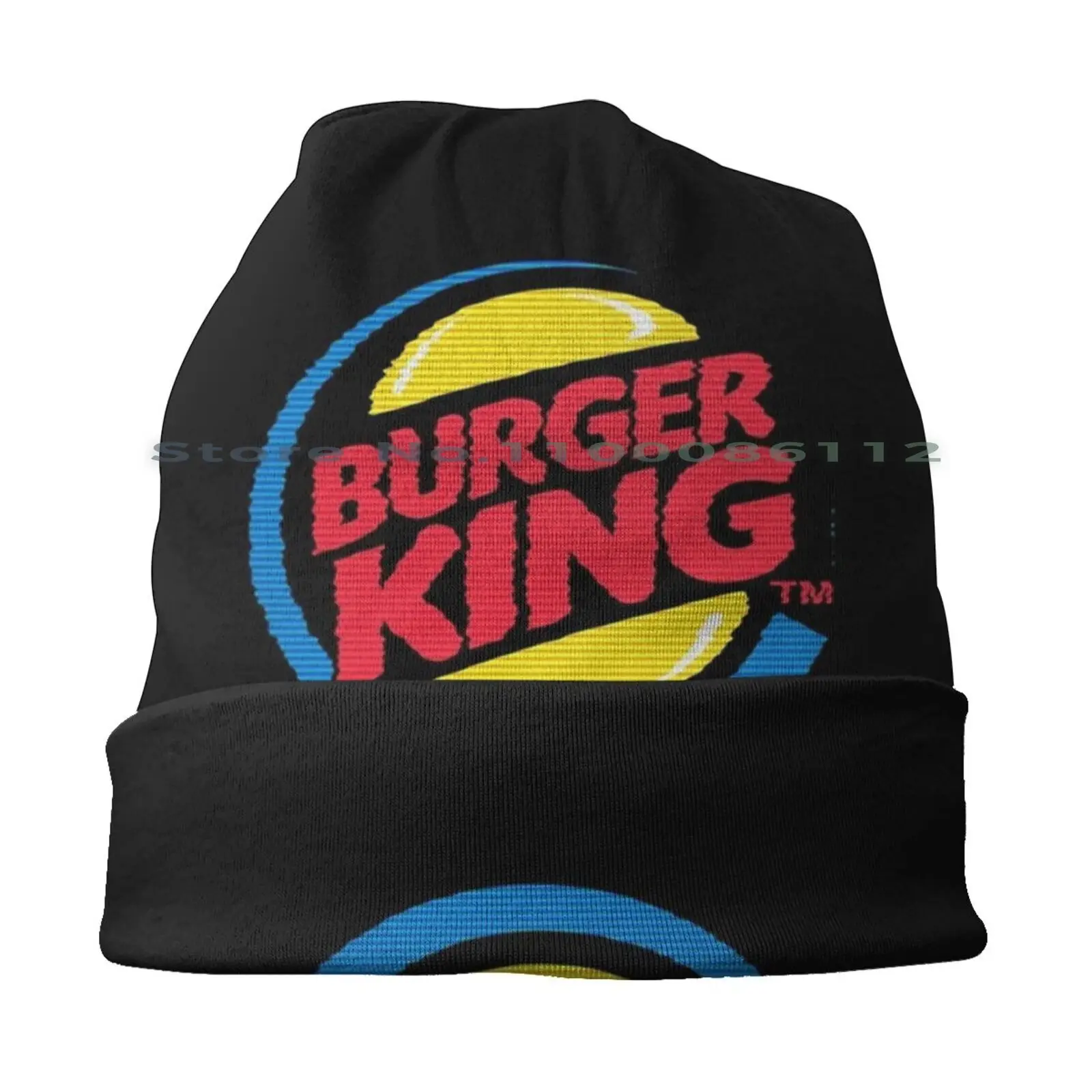 Burger King berretti cappello lavorato a maglia Burger King Logo Queen Macdonald Big pepite Ketchup salsa algeria Logo orale marocchino Logo retrò