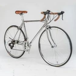 700C Retro Electroplated Road Bicycle City Racing Bicycles Bend Handle Vintage Bikes 14 Speed Street Cycles Multi Speed Bike