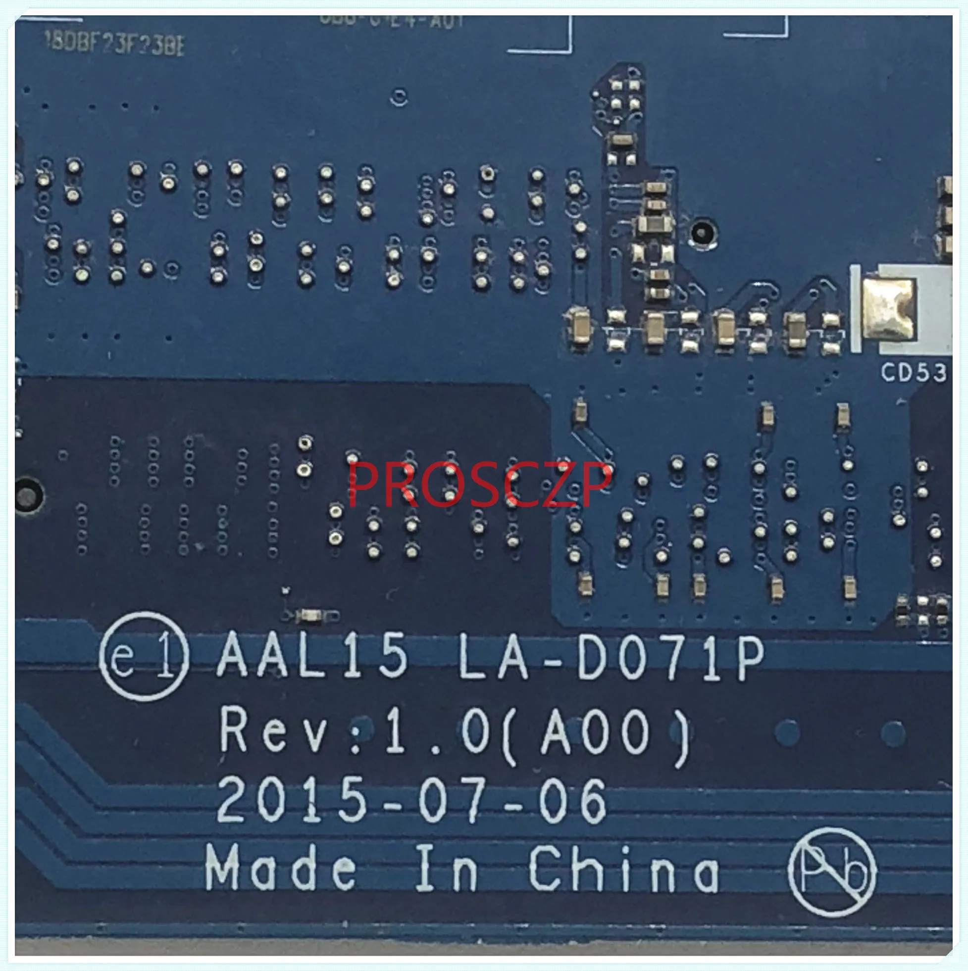 High Quality For DELL 3559 LA-D701P Laptop Motherboard With SR2EY I5-6200U CPU CN-0M4MY2 0M4MY2 M4MY2 100% Full Working Well