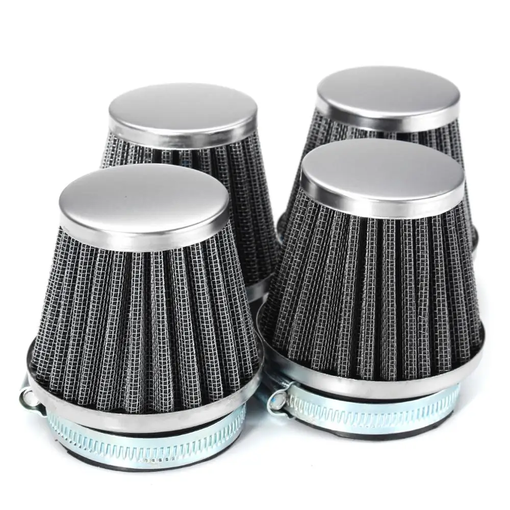 4x 52mm Motorcycle Air Filter Pod Fit For Suzuki GSXR 750 1100 750R KATANA GSX 1100F GSX600F Kawasaki KZ550H Yamaha GSX1100F ...