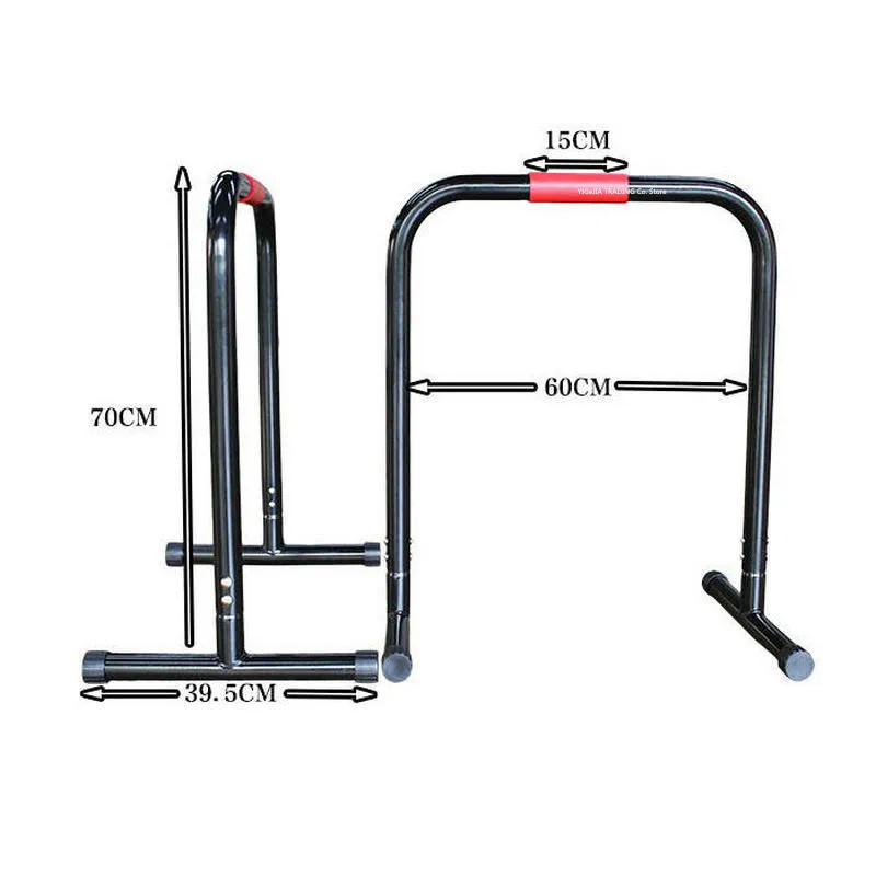 70cm Height Split Parallel Bars (a pair), Fitness Equipment Support Pull-ups, Heavy Duty Portable Ultimate Body Press Bar