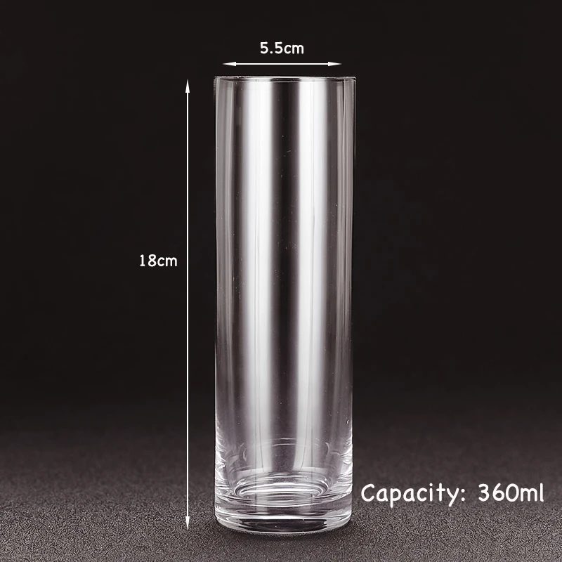 4PCS Ultra Light Crystal Highball Glasses Barware Collins Tumbler for Water, Juice, Beer, and Cocktail Set of 4