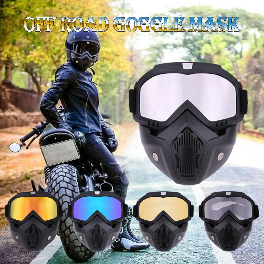 

Motorcycle Helmet Protective Glasses Outdoor Sports Windproof Dustproof Eye Glasses Ski Snowboard Goggles Motocross Glasses