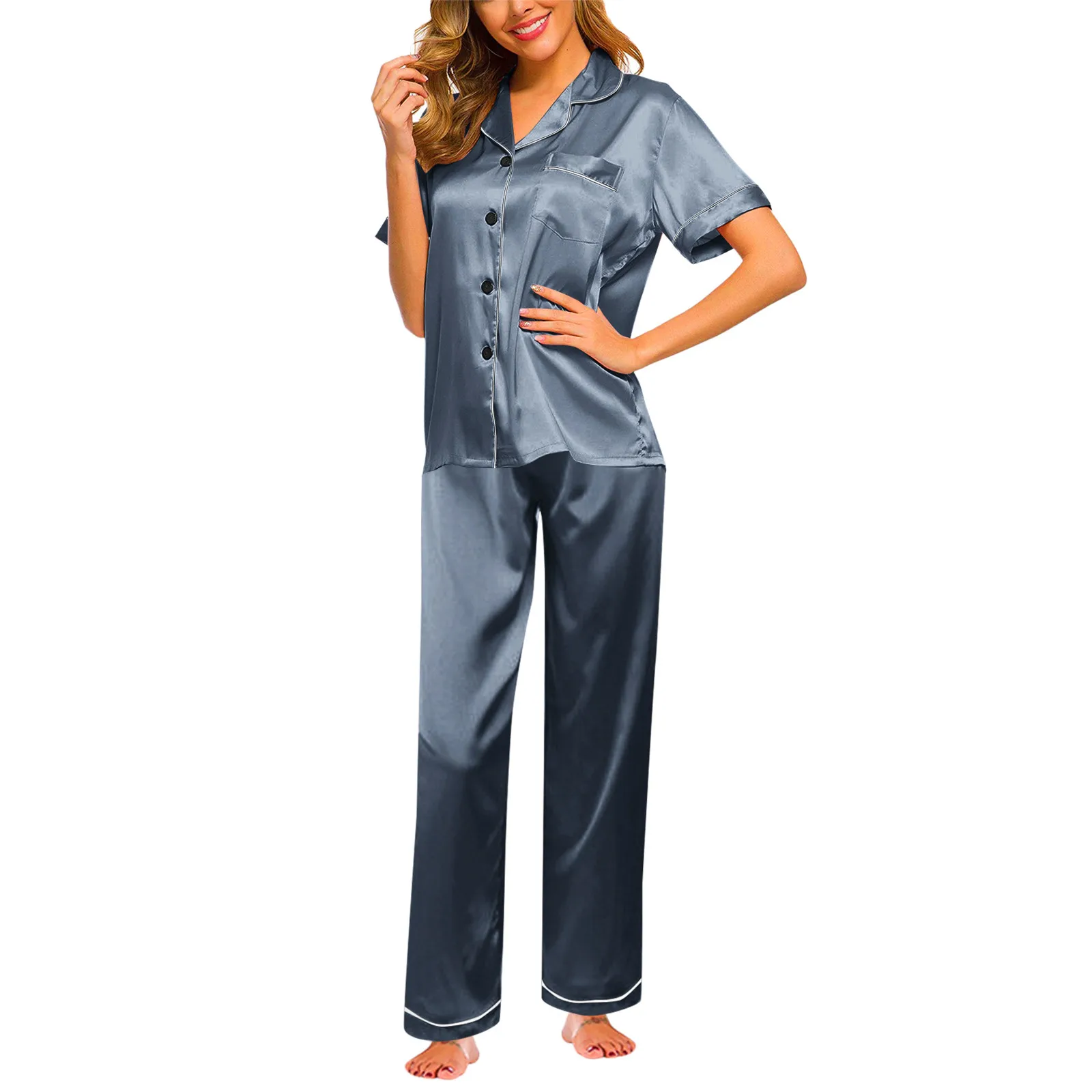 Pajamas Sets For Women Summer Pyjamas Home Clothes Women Nightwear Pajama Set Long Nightgown Sleepwear