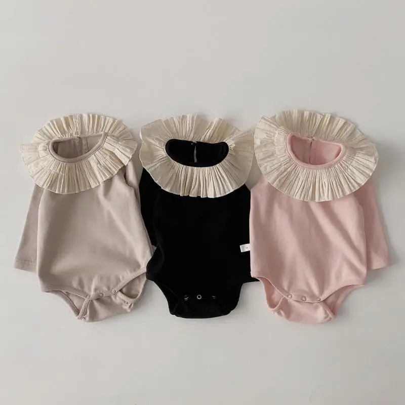 2024 New Baby Girl Clothes Set Bodysuit + Pants + Hat 3pcs Cotton Toddler Outfits Kids Overalls Set Children Boys Clothing Set