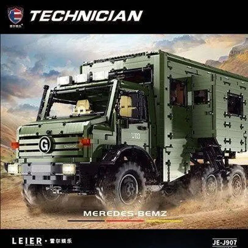 Rael J907 Technician Series High-tech Touring Car Unimog With Motor Building Blocks 6689pcs Bricks Education Toys