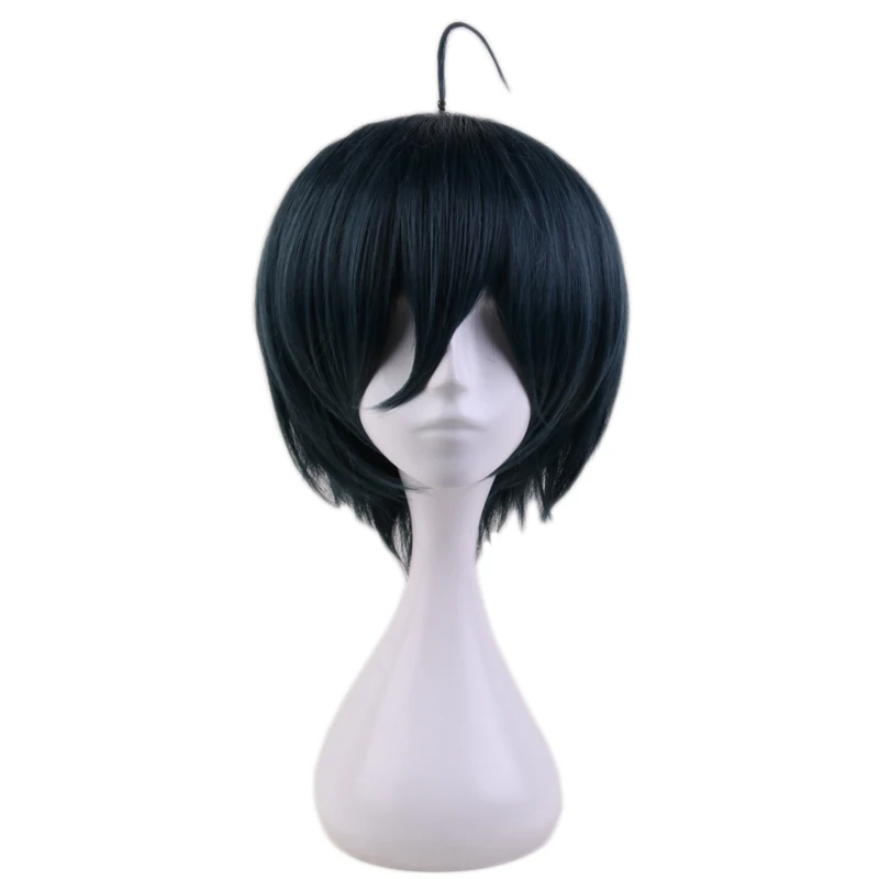 Anime Danganronpa V3: Killing Harmony Saihara Shuichi Short Wig Cosplay Costume Dangan Ronpa Heat Resistant Hair Men Wigs ecopar