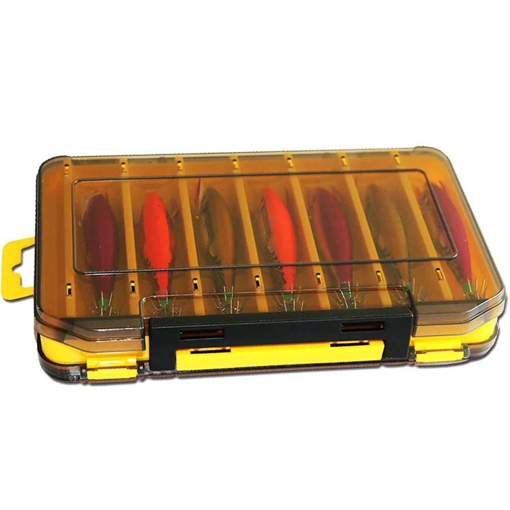 12&14 Room Large-capacity Fishing Bait Storage Box Double-Layer Fishing Bait Box Portable Multi-grid Fishing Tackle Storage Box