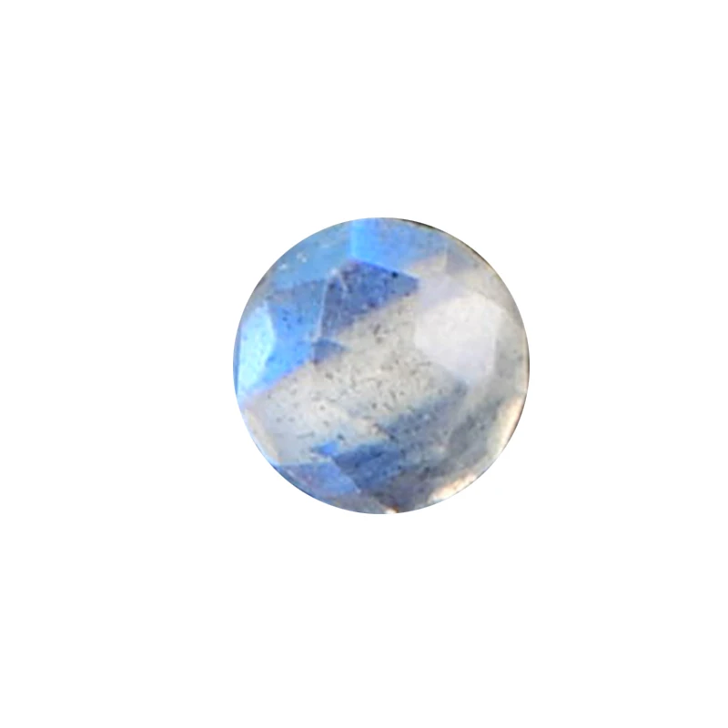 5A Natural Blue Light Diamond Cut Moonstone Crystal Single Bead DIY Beads Jewelry Making