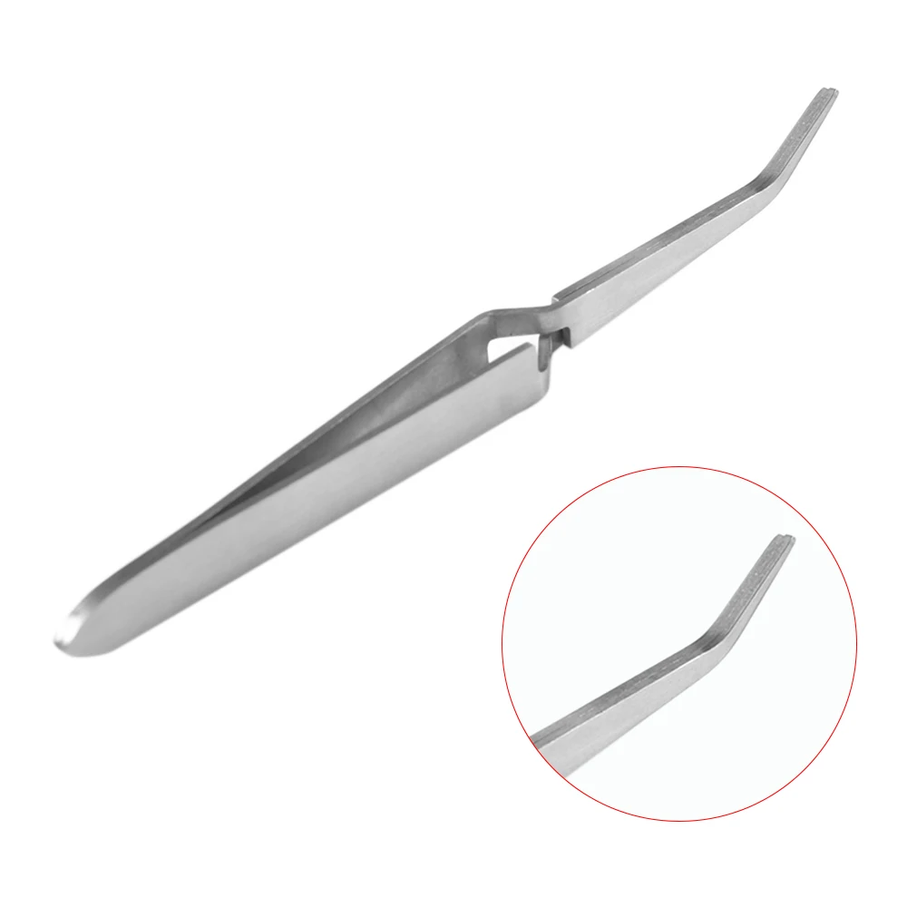 1pc Nail Art Stainless Steel Cross Action Tweezers Multifunctional Shaped Nail Clip Manicure Curve Nipper Nail Supplies