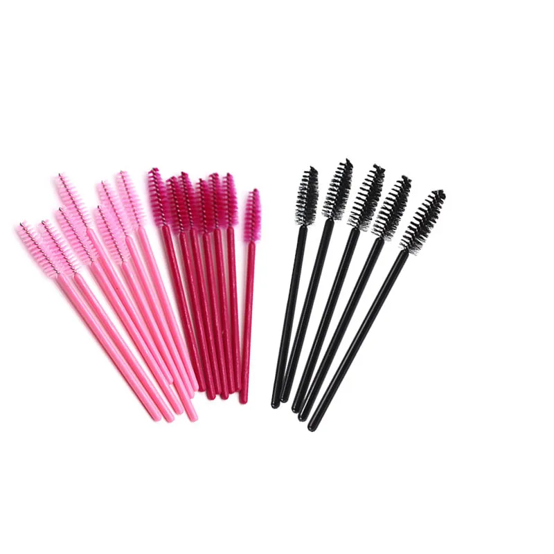 Colorful Disposable Pink Mascara Eyelash Brush Extension Wands Brush Wands Makeup Applicator Spoolers Lash Brush Cosmetic