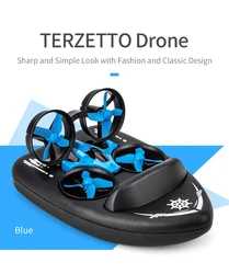 Aggiornato H36 JJRC H36F Terzetto 1/20 2.4G 3 In 1 RC veicolo volante Drone Land Driving Boat Quadcopter Model Toy