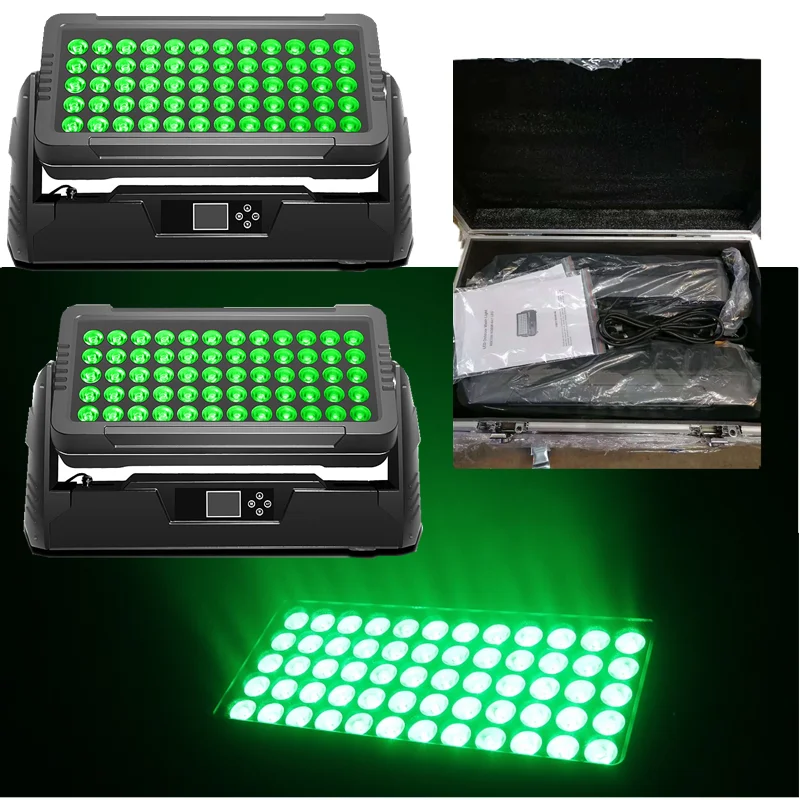 led wall wash light com difusor magnetico porta da garagem flight case pcs mais cor 01