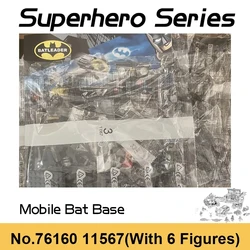 Super Heroes Mobile Base Batmobile Building Blocks 5in1 Motorcycle Airplane Car Truck Vehicle Bricks Toys For Children's Gifts