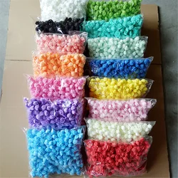 Flores artificiales de espuma para decoración del hogar, caja de regalos de 3cm de diámetro, materiales de arte para boda, Navidad, lote de 500 unidades